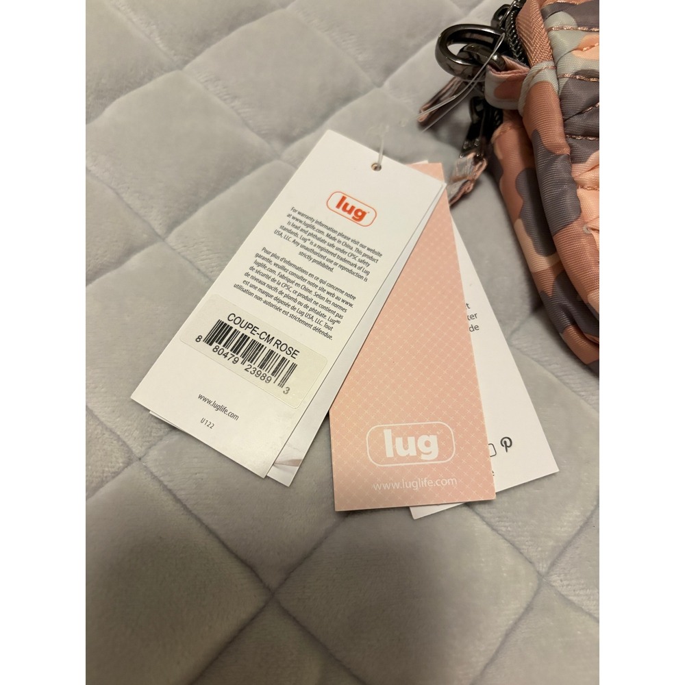 Lug Coupe Convertible Crossbody Belt Bag Camo Rose Quilted COUPE-CM ROSE NEW